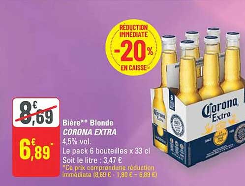 Bière** Blonde CORONA EXTRA
