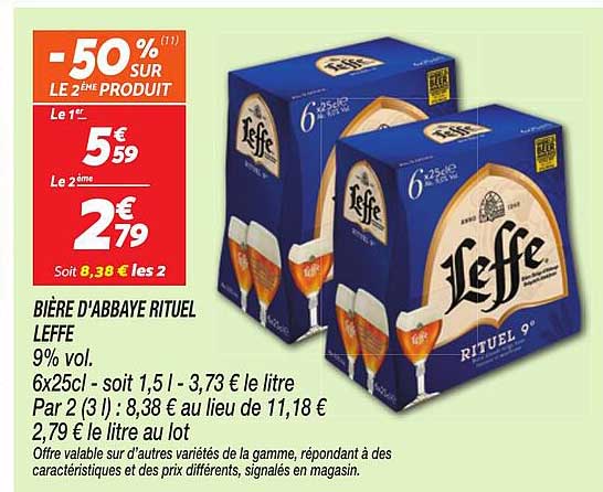 BIERE D’ABBAYE RITUEL LEFFE