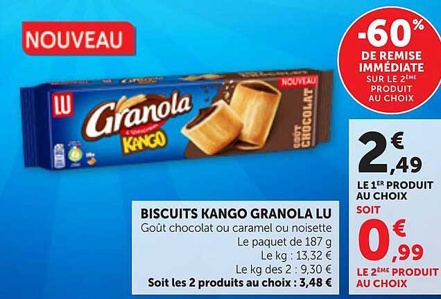 BISCUITS KANGO GRANOLA LU