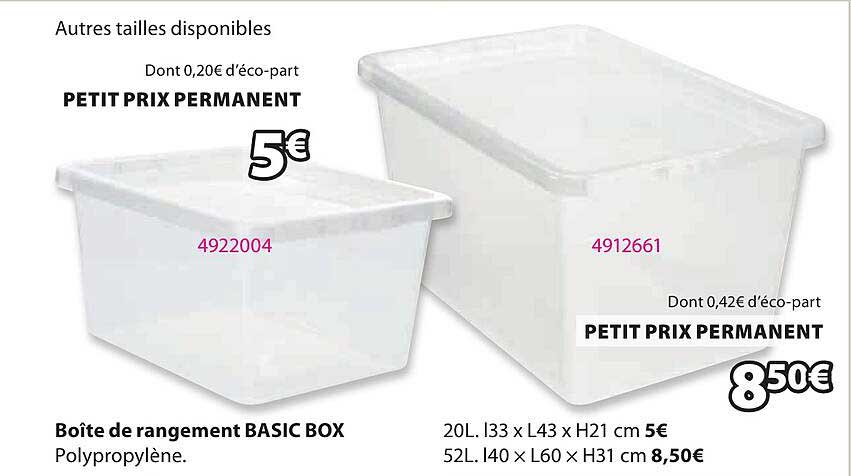 Boîte de rangement BASIC BOX