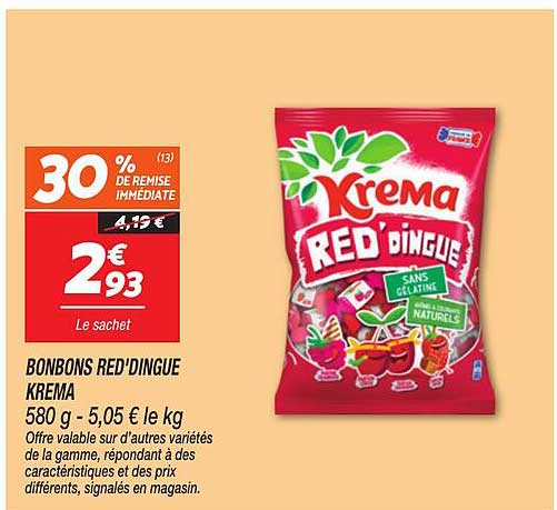 BONBONS RED'DINGUE KREMA