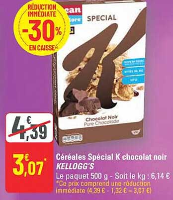Céréales Spécial K chocolat noir KELLOGG'S