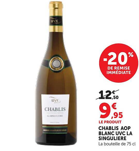 CHABLIS AOP BLANC UVC LA SINGULIERE