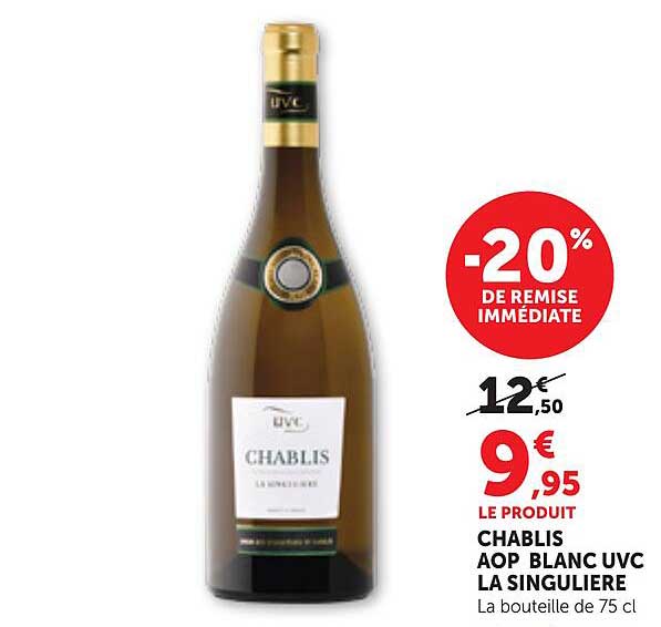 CHABLIS AOP BLANC UVC LA SINGULIERE