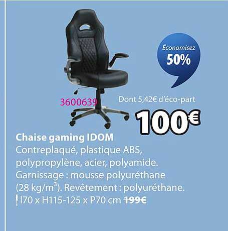 Chaise gaming IDOM