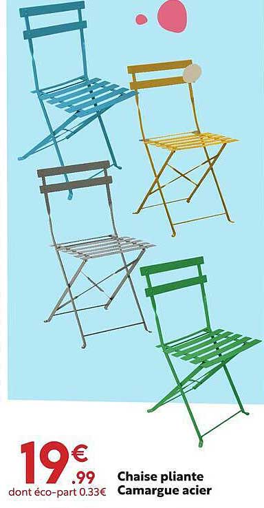 Chaise pliante Camargue acier