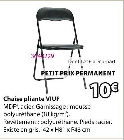 Chaise pliante VIUF