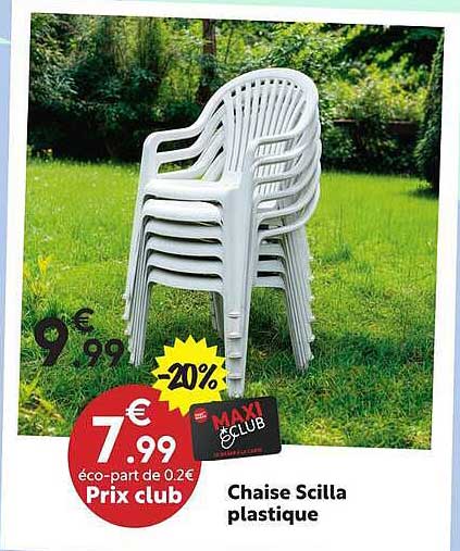 Chaise Scilla plastique