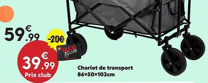 Chariot de transport 86×50×102cm