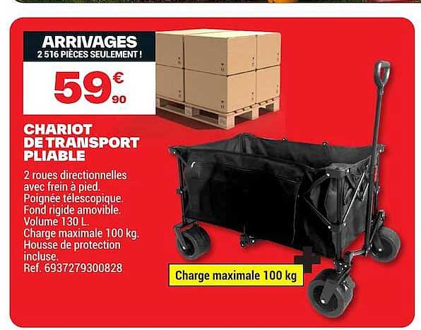 CHARIOT DE TRANSPORT PLIABLE