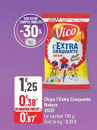 Chips l’Extra Craquante Nature Vico