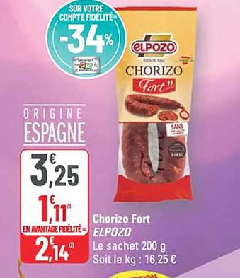 Chorizo Fort ELPOZO