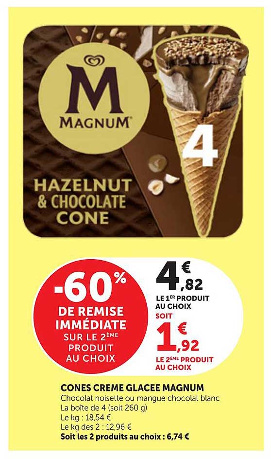 CONES CREME GLACEE MAGNUM