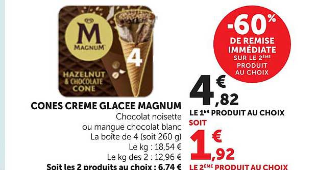 CONES CREME GLACEE MAGNUM