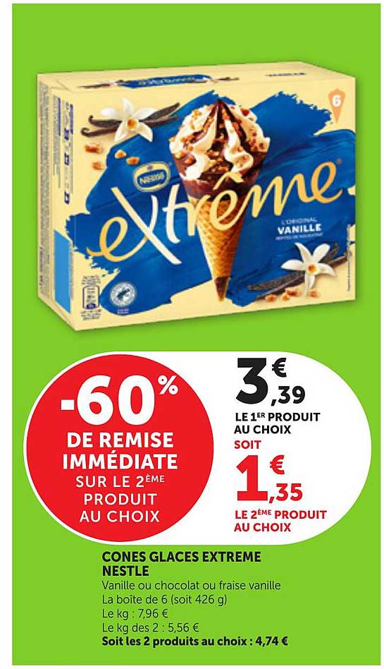 CONES GLACES EXTREME NESTLE