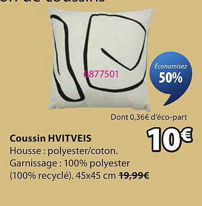 Coussin HVITVEIS