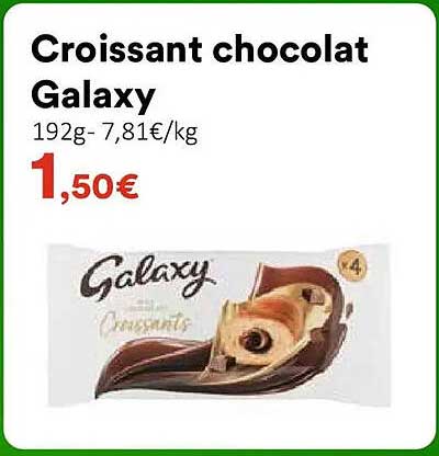 Croissant chocolat Galaxy