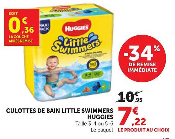 CULOTTES DE BAIN LITTLE SWIMMERS HUGGIES