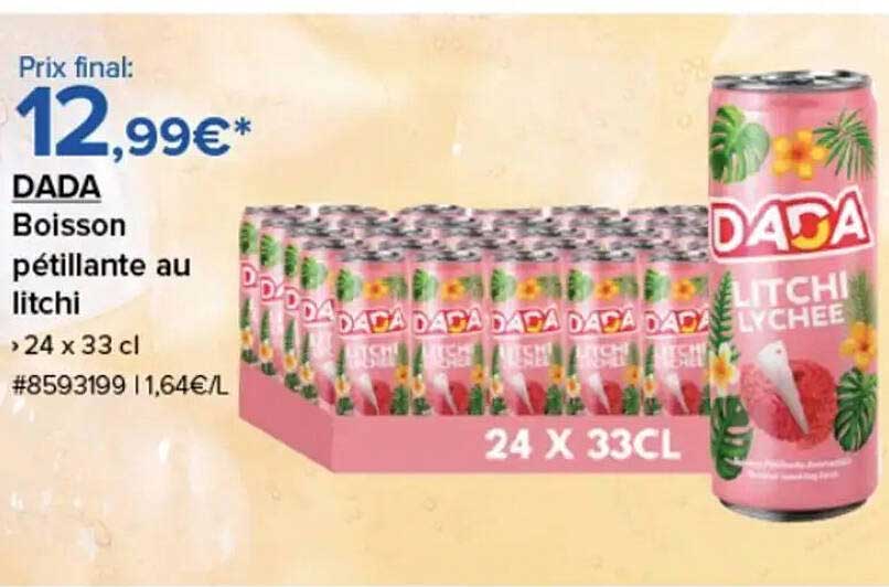 DADA Boisson pétillante au litchi