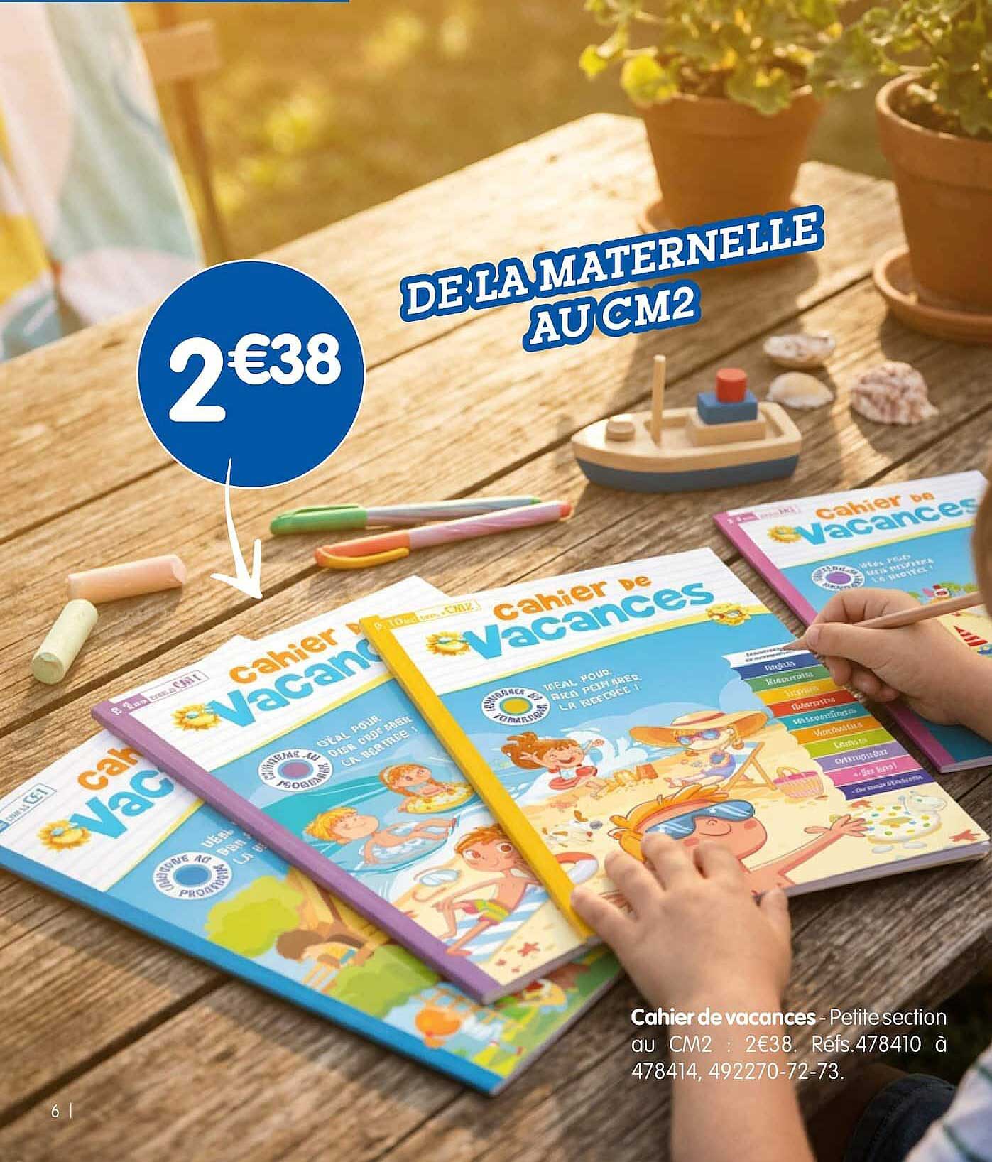 DE LA MATERNELLE AU CM2