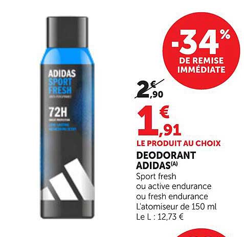 DEODORANT ADIDAS(A)