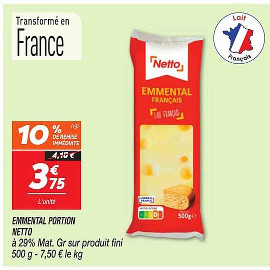 EMMENTAL PORTION NETTO