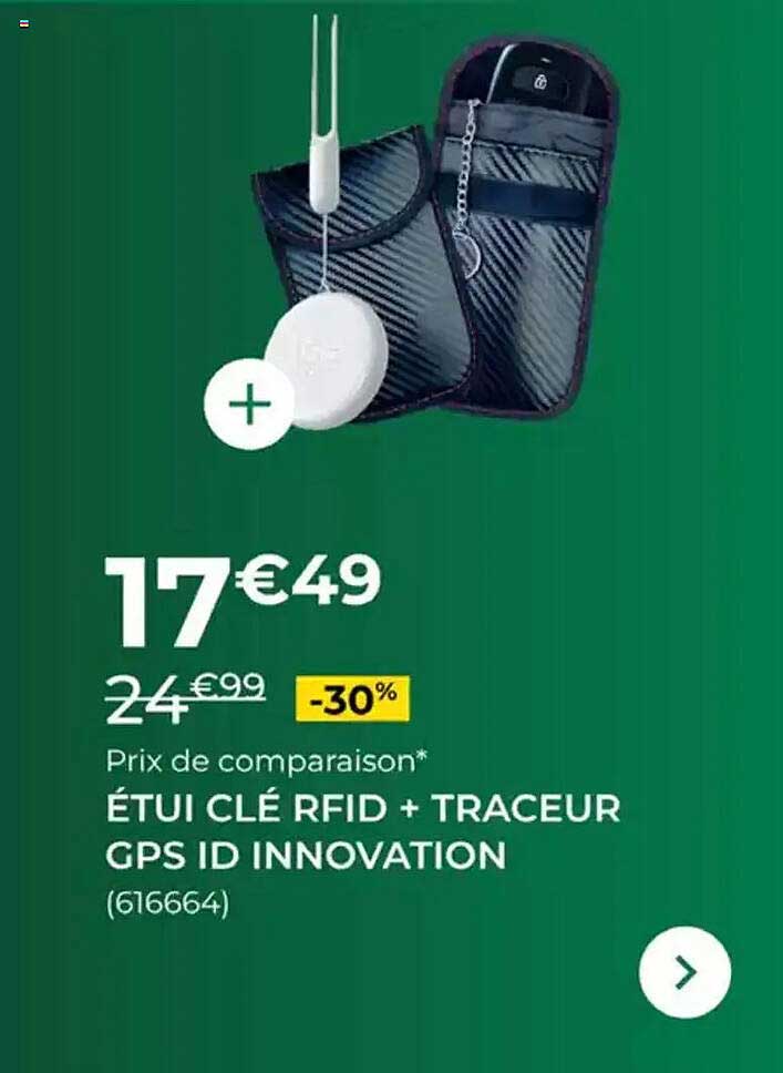 ÉTUI CLÉ RFID + TRACEUR GPS ID INNOVATION