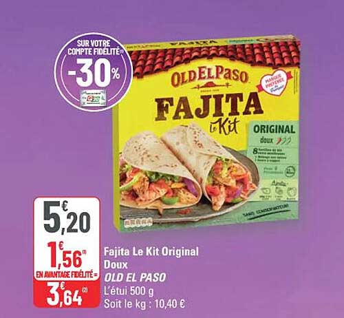 Fajita Le Kit Original Doux OLD EL PASO