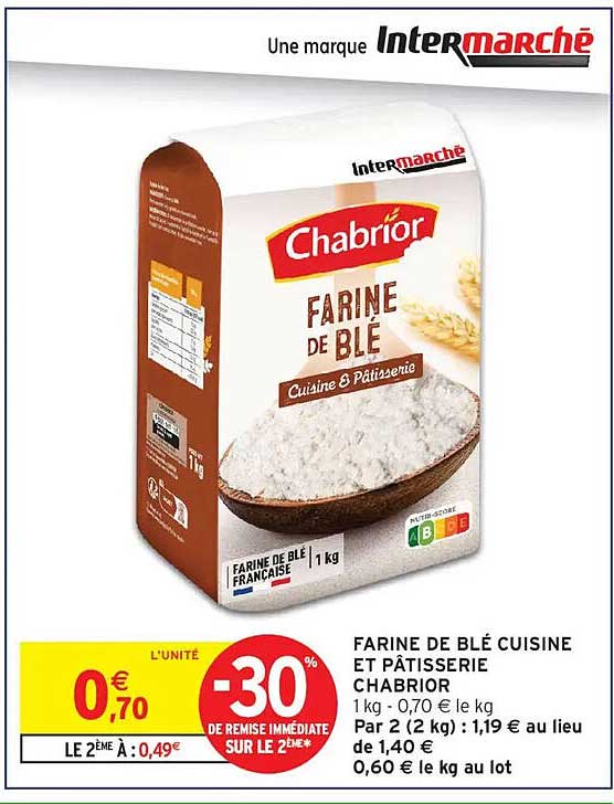 FARINE DE BLÉ CUISINE ET PÂTISSERIE CHABRIOR