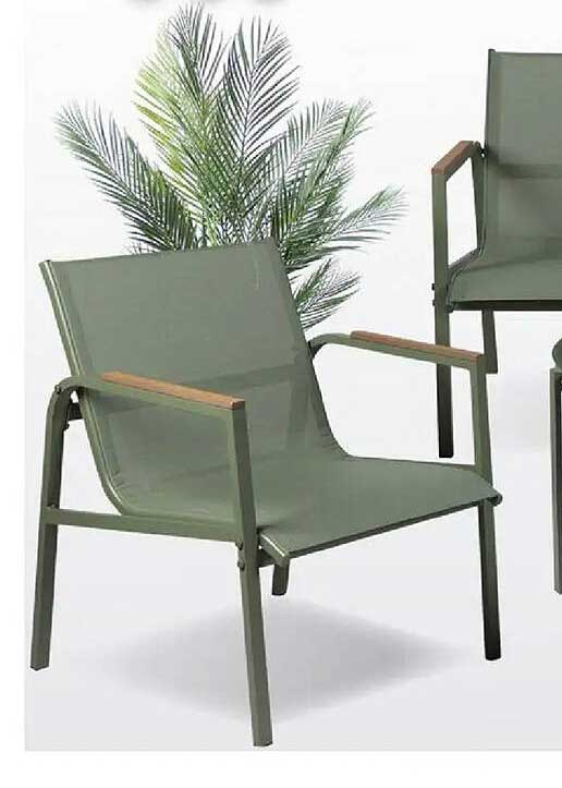 Fauteuil empilable avec accoudoirs bois