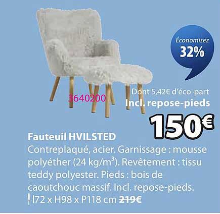 Fauteuil HVILSTED