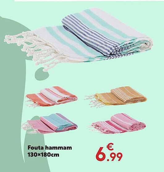 Fouta hammam 130×180cm