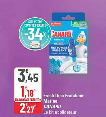 Fresh Disc Fraîcheur Marine CANARD Le kit applicateur