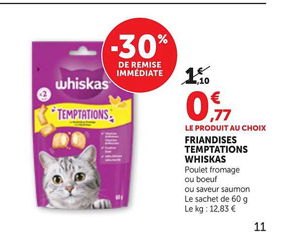 FRIANDISES TEMPTATIONS WHISKAS