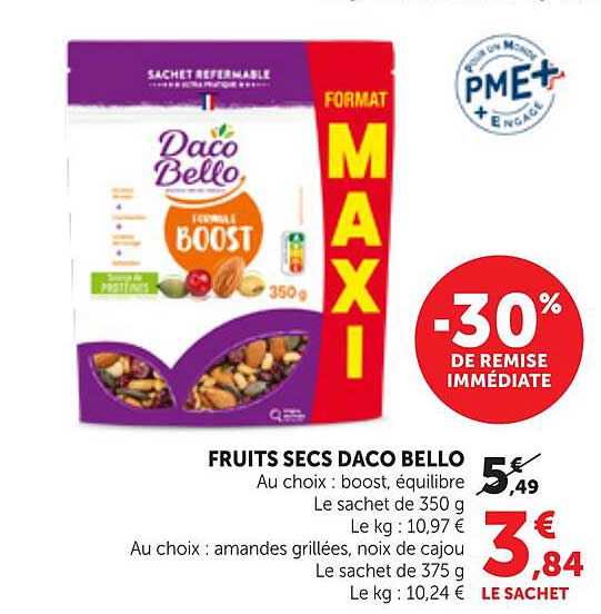 FRUITS SECS DACO BELLO