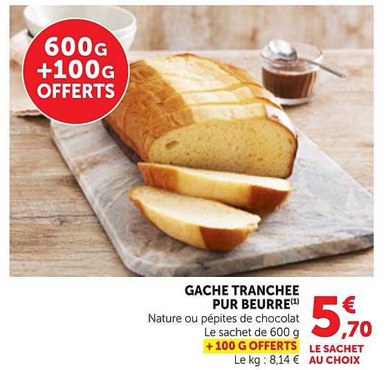 GÂCHE TRANCHÉE PUR BEURRE