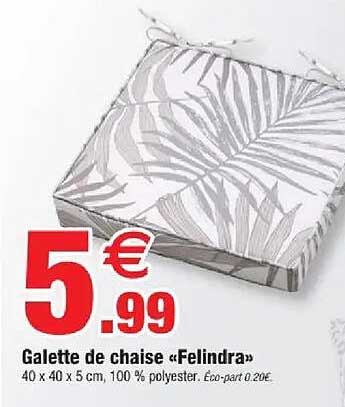 Galette de chaise «Felindra»
