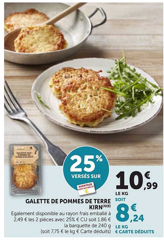 GALETTE DE POMMES DE TERRE KIRN