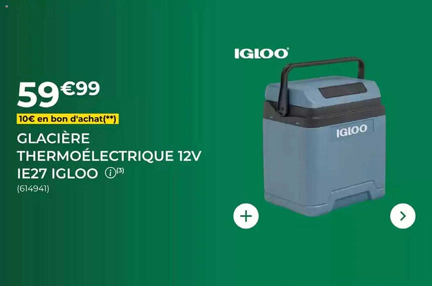 GLACIÈRE THERMOÉLECTRIQUE 12V IE27 IGLOO (61494)