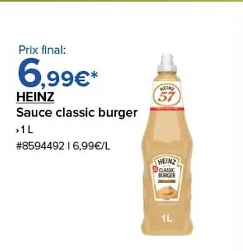 HEINZ Sauce classic burger 1L
