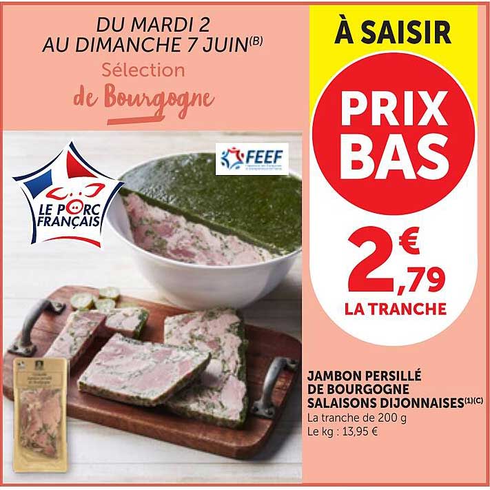 JAMBON PERSILLÉ DE BOURGOGNE SALAISONS DIJONNAISES