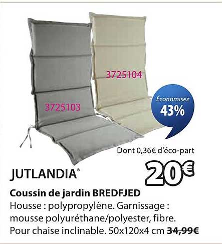 JUTLANDIA Coussin de jardin BREDFJED
