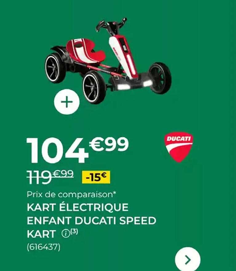 KART ÉLECTRIQUE ENFANT DUCATI SPEED KART