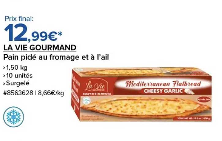 LA VIE GOURMAND Pain pidé au fromage et à l’ail