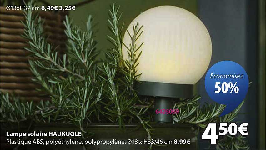 Lampe solaire HAUKUGLE