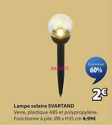 Lampe solaire SVARTAND
