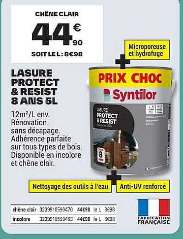 LASURE PROTECT & RESIST 8 ANS 5L