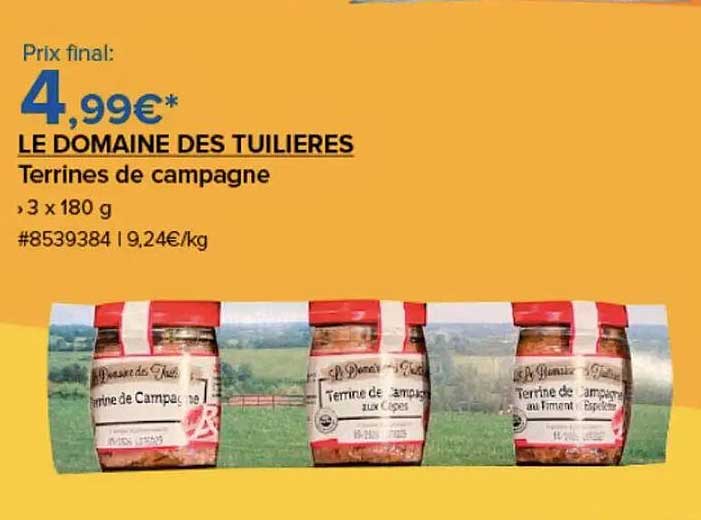 LE DOMAINE DES TUILIERES Terrines de campagne