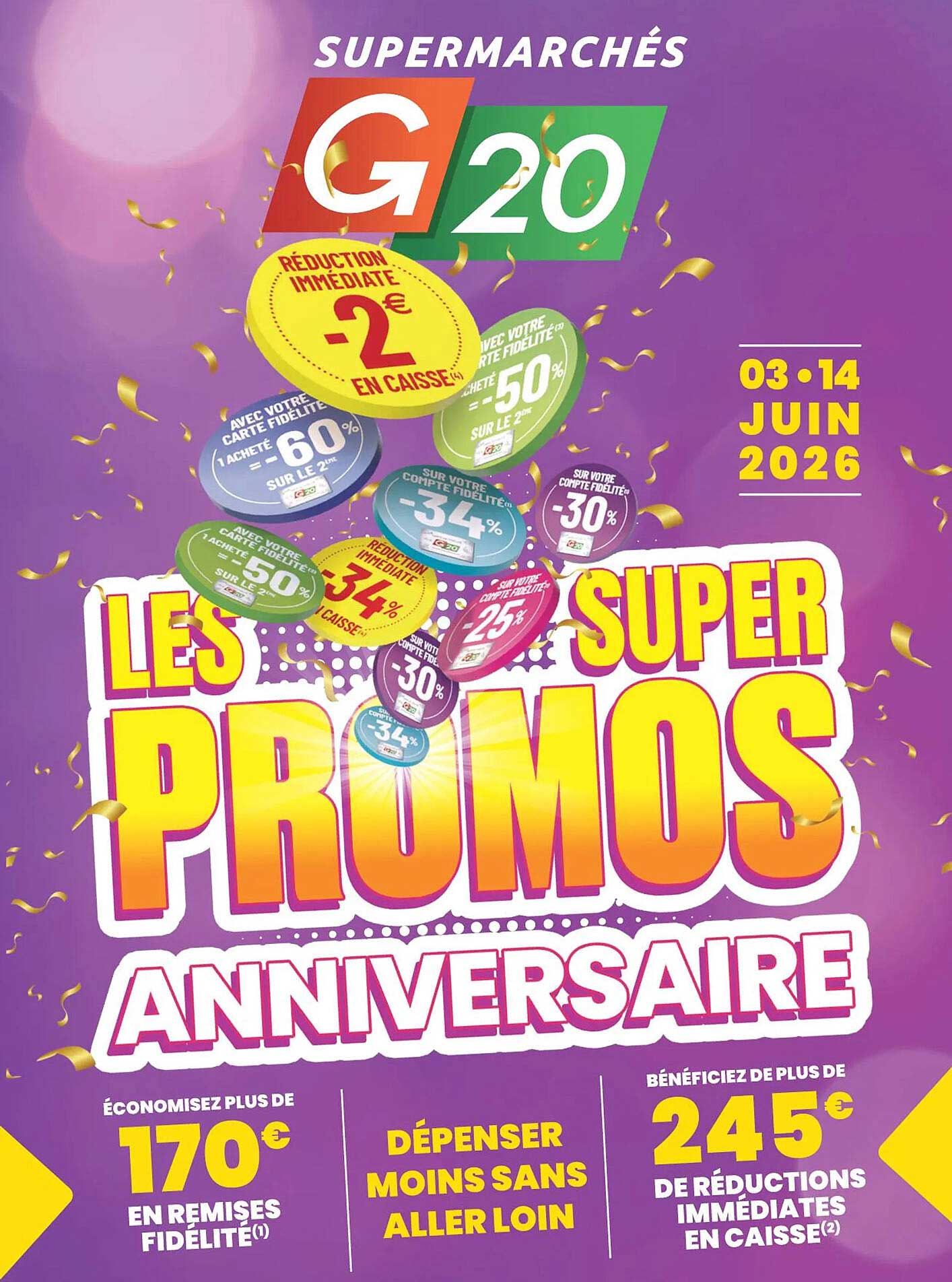 LES SUPER PROMOS ANNIVERSAIRE