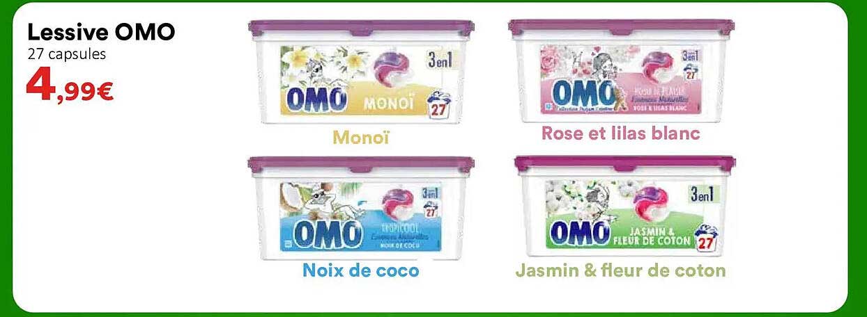 Lessive OMO 27 capsules